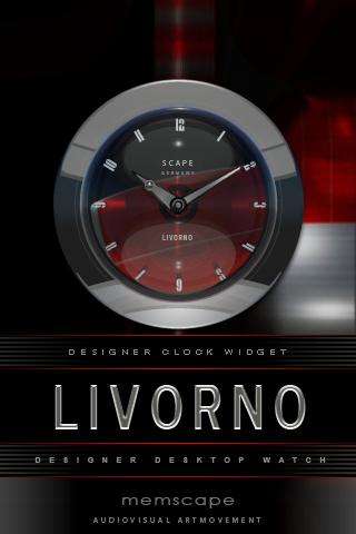 LIVORNO Designer Clock Widget