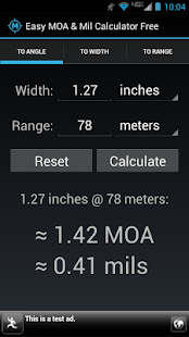 Free Download Easy MOA & Mil Calculator Free APK