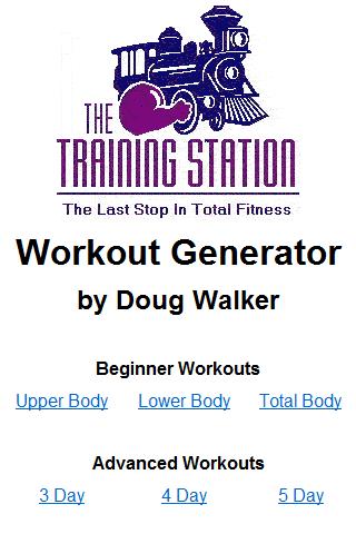 Workout Generator