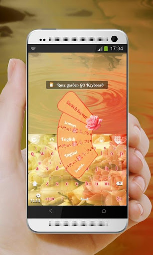 【免費個人化App】玫瑰園 GO Keyboard-APP點子