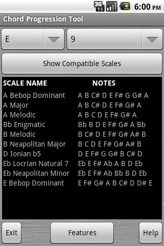 Chord Progression Tool Screen 2