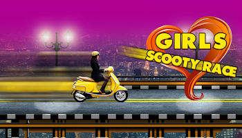 Girls Scooty Race APK Cartaz #1