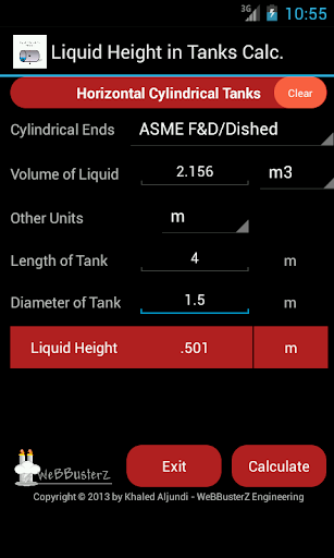 Liquid Height in Tanks