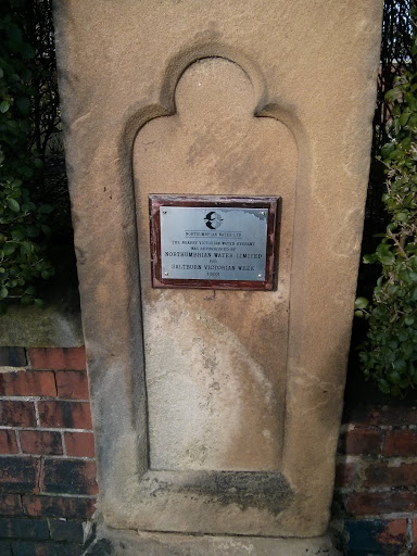Victorian Water Hydrant and Plaque