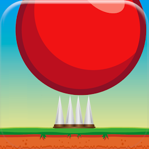 Red Bouncing Ball Spikes logo