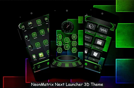 NeonMatrix Next Launcher Theme