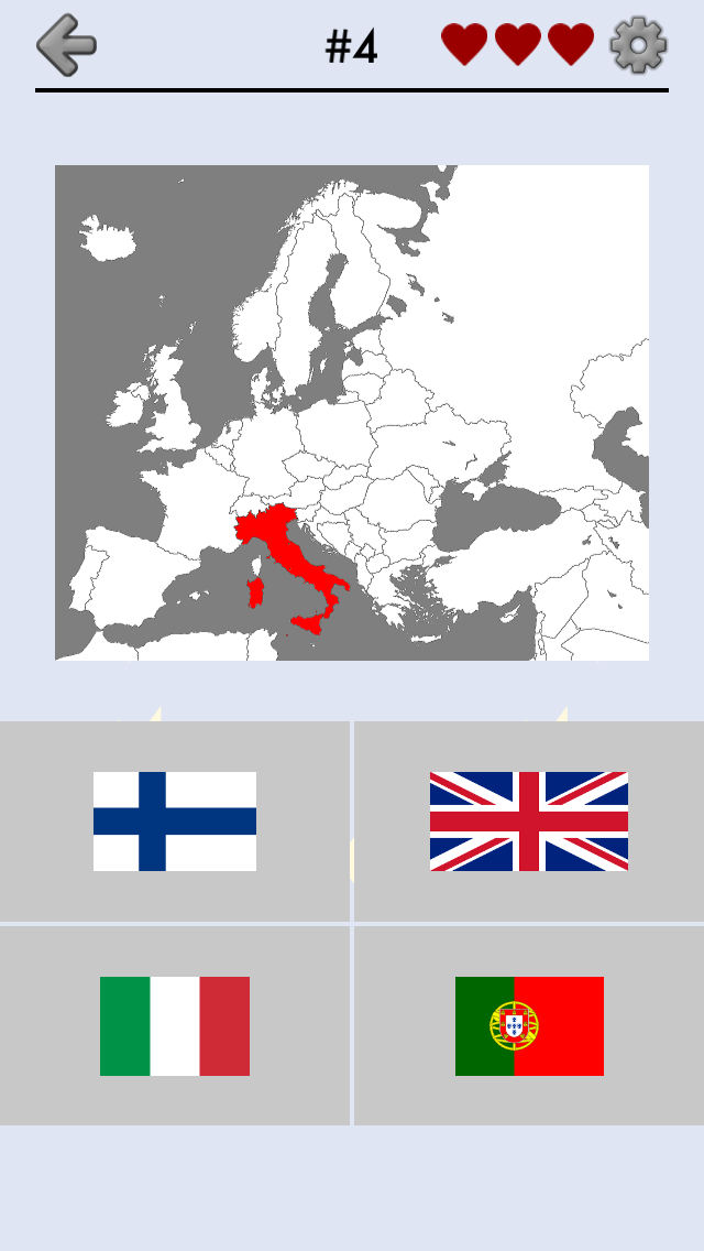 Android application European Countries - Maps, Flags and Capitals Quiz screenshort