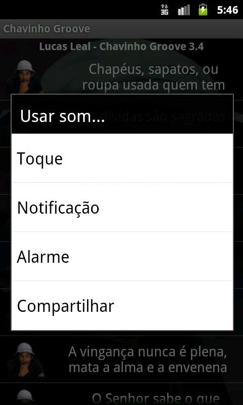   Chavinho Groove sons do Chaves: captura de tela 