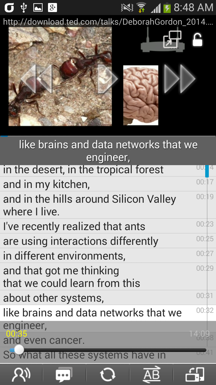Learning language for TED Screen 3