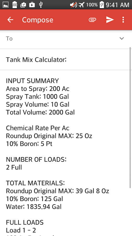 Tank Mix Calculator Android Apps on Google Play