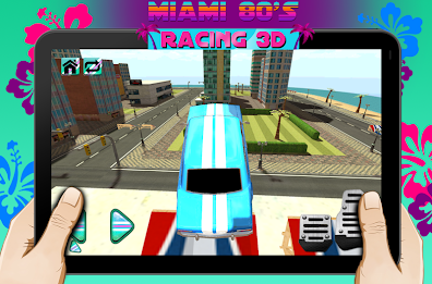 Miami Beach 80s Racing 3D poster 3