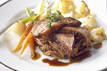 Roast duck two ways with spiced clementine sauce