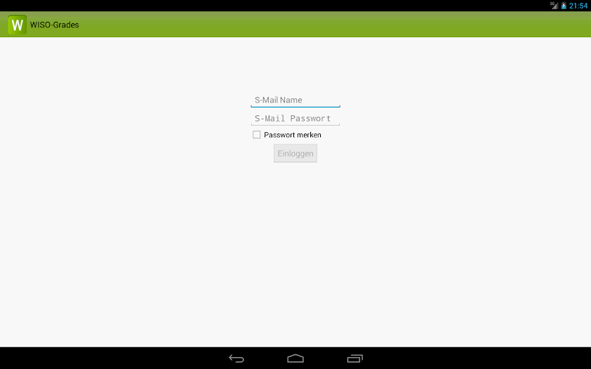 WISO Grades Screen 3
