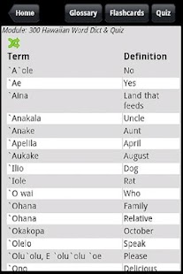 300 Hawaiian Word Dict & Quiz Screenshots 3