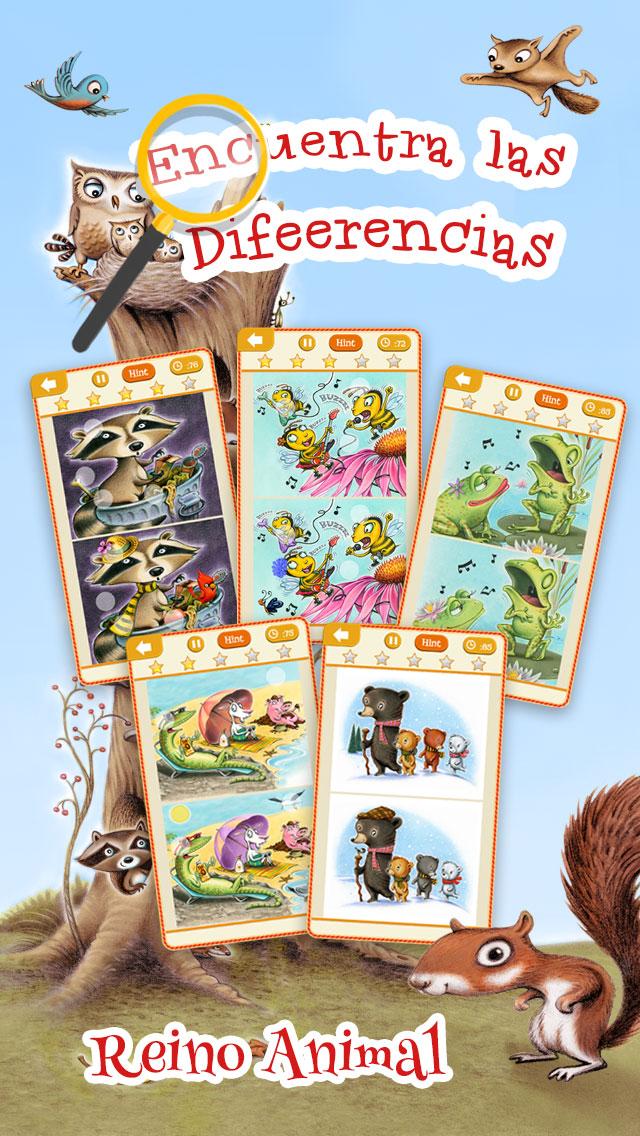 Android application Find the Differences Animals screenshort