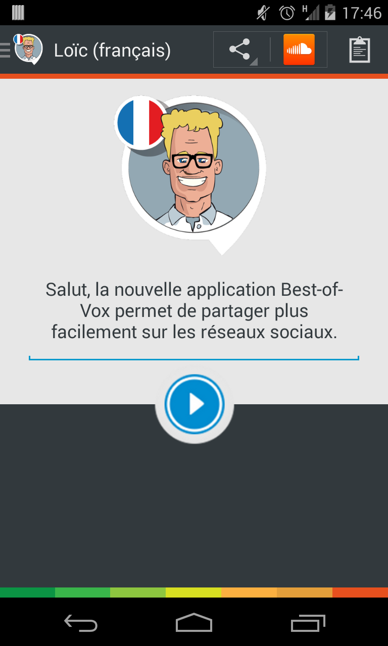 Loïc voice (French) Screen 1