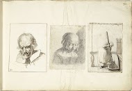 Oude man, een meisje en een vrouw met een puthaak