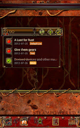 Steampunk GO Note Widget Theme poster 1