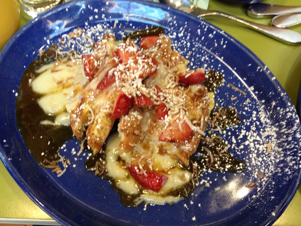 Half order of GF OMG French toast. Photo from Snooze, an A.M. Eatery