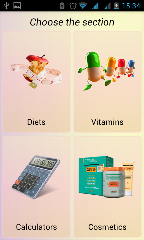 Android application Lose Weight Pro screenshort