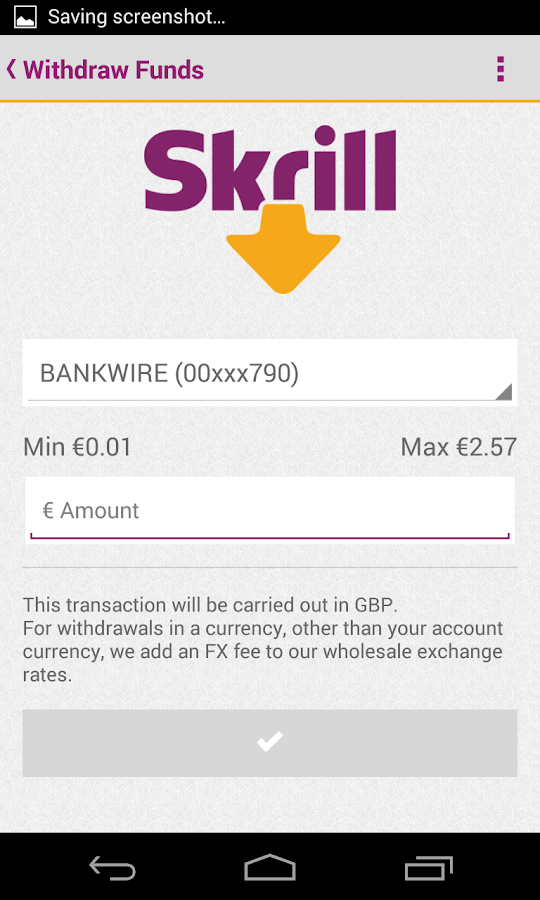 Как верифицировать skrill через мобильное приложение