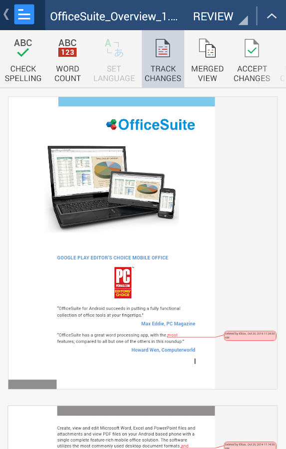 OfficeSuite Pro 8 + (PDF e HD) Aplikacje Android w