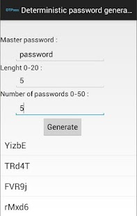 Free Download Deterministic Password Gen APK for Android