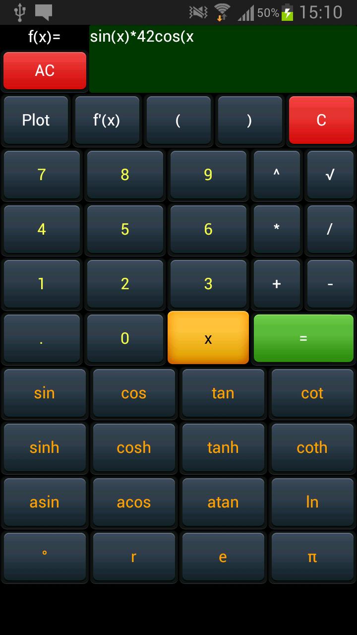 Android application Graphing Calculator Adfree screenshort