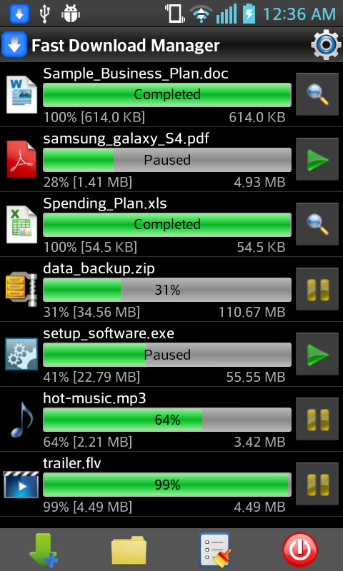  Fast Download Manager: captura de pantalla 