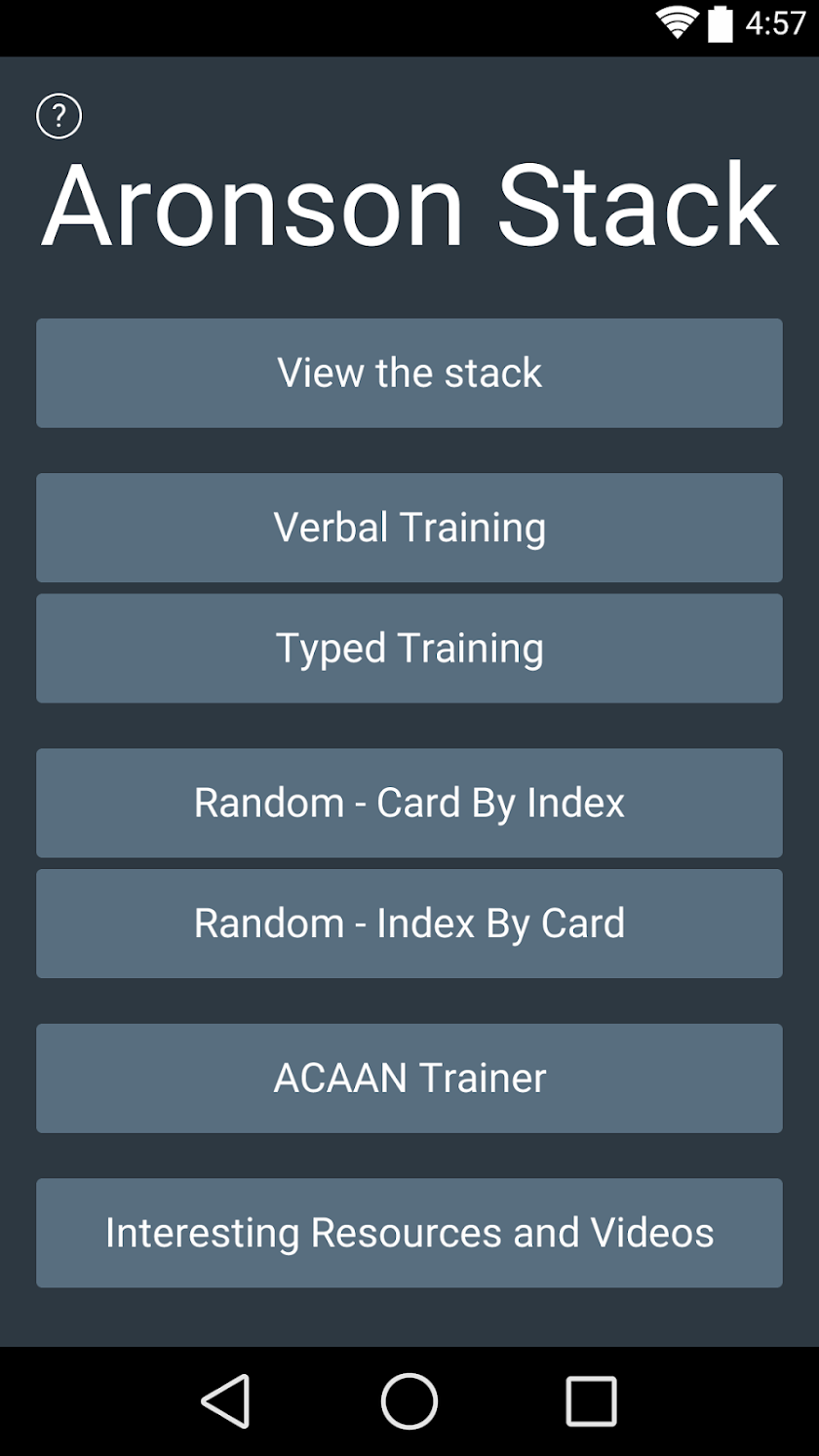 Stack Trainer - ACAAN Trainer Screen 2