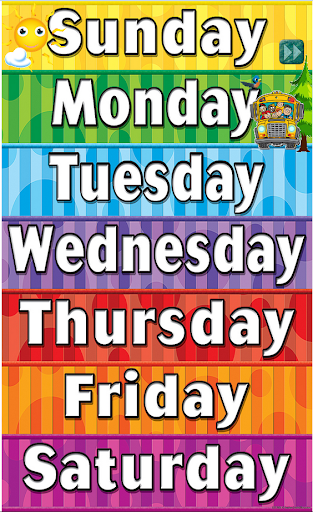 【免費教育App】Days Of The Week For Kids-APP點子