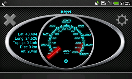 GPS Speedometer in kph and mph poster 1