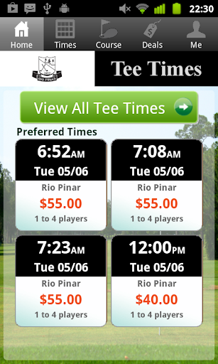 Rio Pinar Golf Tee Times