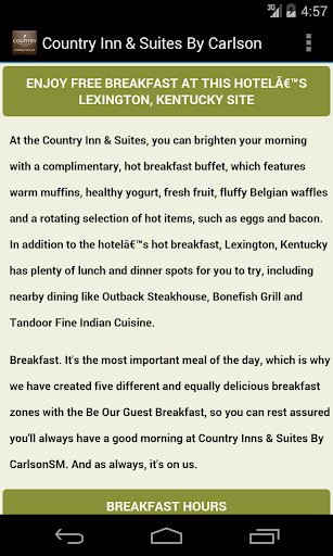 【免費商業App】Country Inn & Suites Lexington-APP點子