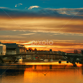 Sunrise - Fredrikstad by Geir Andersen - City,  Street & Park Night