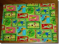 placemat funky green