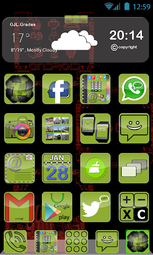 GLE theme Green Android