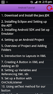 Android Tutorials - screenshot thumbnail