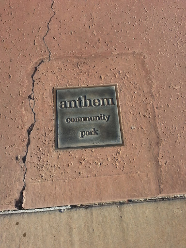 Anthem Community Park Southeast Plaque