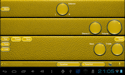 Poweramp skin yellow lizard - screenshot thumbnail