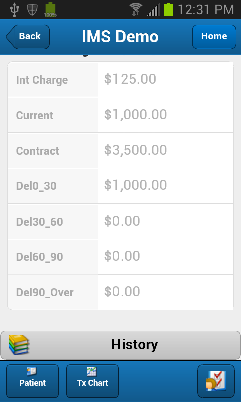   IMS Mobile: screenshot 