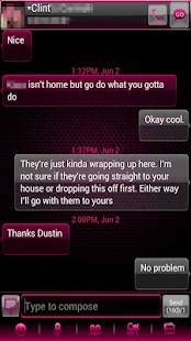 GoSMS Theme Cotton Candy Glass