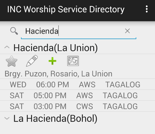 INC Worship Service Directory