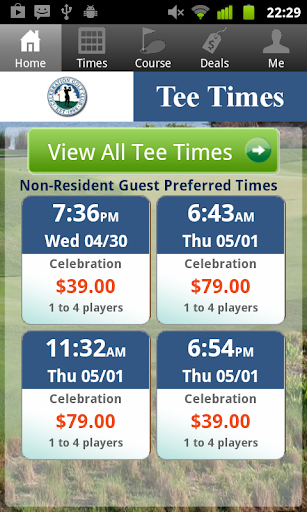 Celebration Golf Tee Times