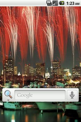 Android application July 4th Live Wallpaper screenshort