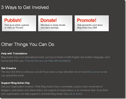 Blog Action Day on October 15 - Join the cause 