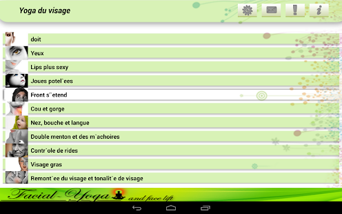 français beauté du visage yoga - screenshot thumbnail