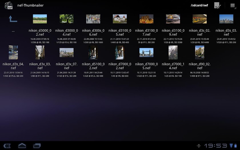 nef-Thumbnailer Screen 1