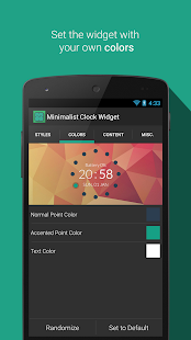 Minimalist Clock Widget Screenshot