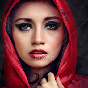Red Girl by Irvan Darmawan - People Portraits of Women